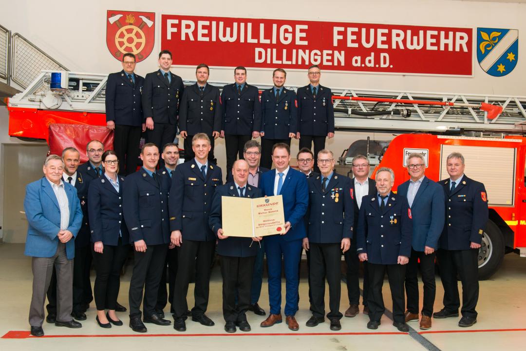 Ehrungen Feuerwehr Dillingen