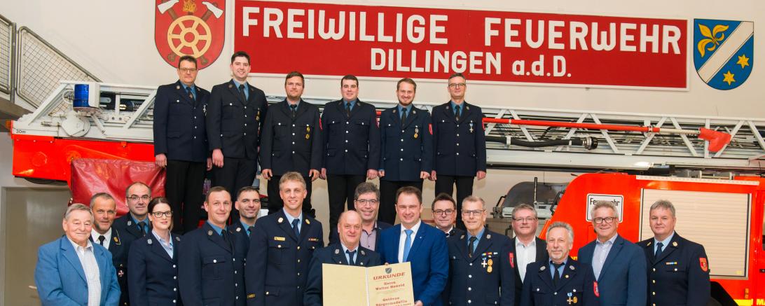 Ehrungen Feuerwehr Dillingen