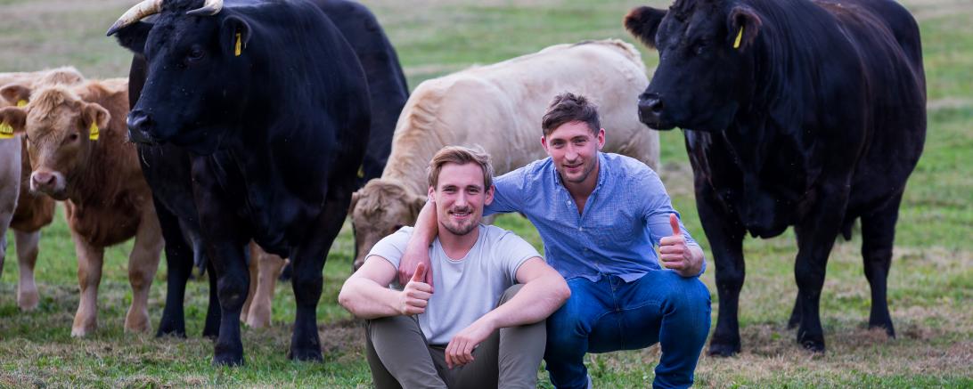 Die Brüder Benedikt (links) und Michael Steinle.